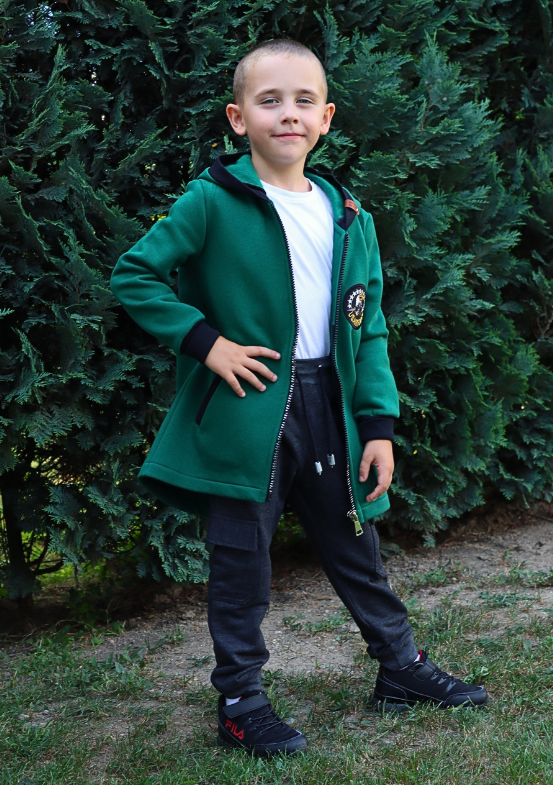 dlhá mikina CARDIGAN-chlapčenská